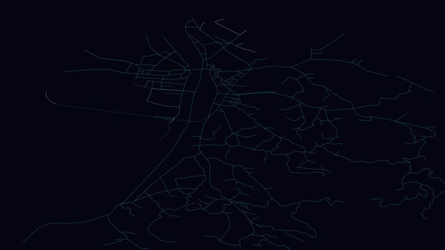 Chengtangcun, China, City Infrastructure Expansion Animation, Urban Visualization Technology