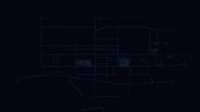 Baiyin, China, City Infrastructure Expansion Animation, Urban Visualization Technology