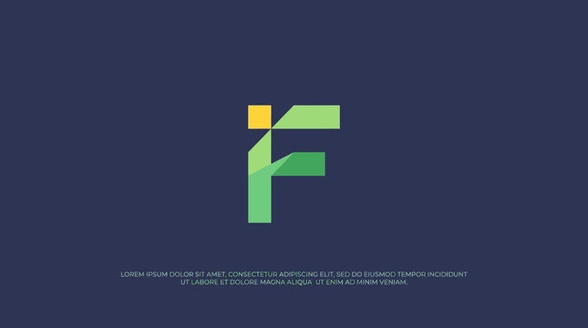 A clean, minimalist logo with a stylized letter 'F', utilizing geometric shapes to convey a sense of balance, simplicity, and modern aesthetics in branding.