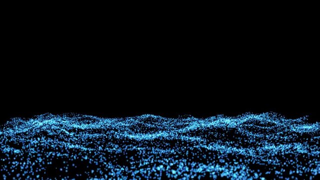 abstract blue waves background motion