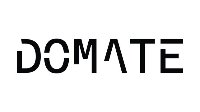 Domate Logo  Modern Geometric Wordmark