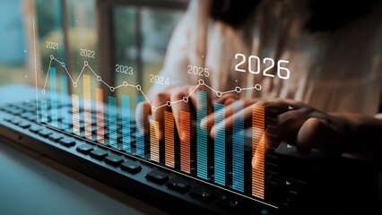 Business growth forecast highlights increasing trends new year 2026. Growth forecast data, growth forecast strategy, and growth forecast planning are key elements. Marrow © InfiniteFlow