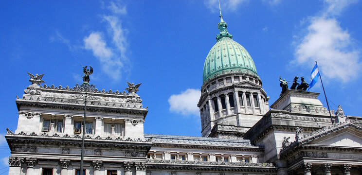 Dome of Congressional Plaza is a public park facing the Argentine Congress in Buenos Aires Argentina. The plaza is part open space comprising 3 adjoining plazas to the east of the Congress building
