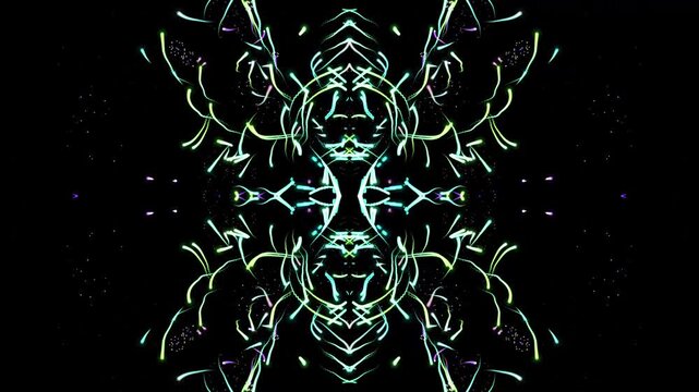 skull with wings. technology abstract background.
