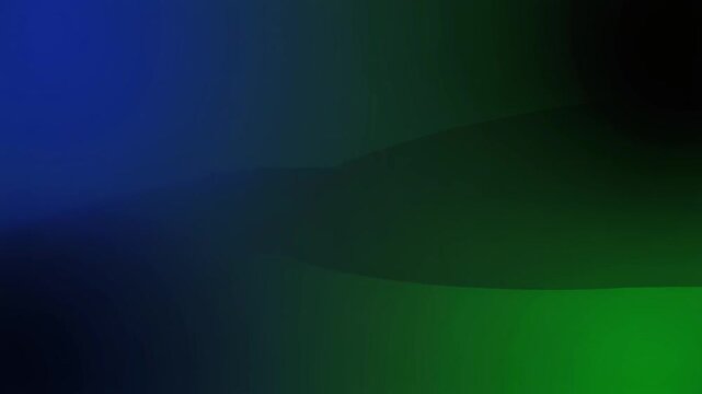 Abstract blue and green gradient wave motion background