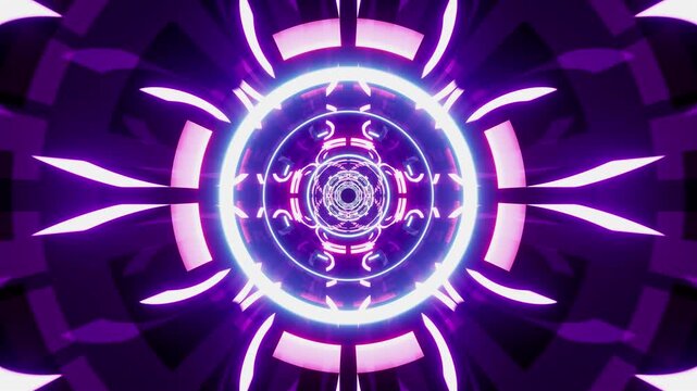 Endless Graphics Background Loop of Abstract Modern Geometric Visual Art