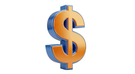 Obraz premium Vector illustration&nbsp;of 3d rendering of a golden dollar sign on a transparent background