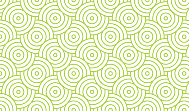 Concentric circles pattern in lime green on white background high-quality professional detailed modern elegant 