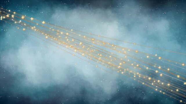 Ultra soft starfall waves sweeping diagonally warm cool color gradients mixing ambience