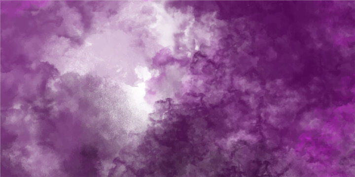 Vector Abstract composition of ethereal, amorphous clouds. An artistic rendering captures the essence of atmospheric wonder in tones of violet and white.