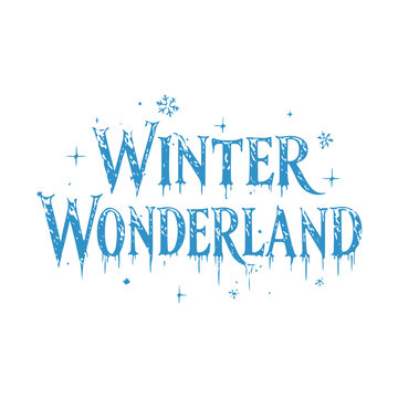 Winter Wonderland stylized text
Vector stylized text on a white background