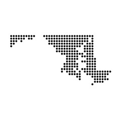 Obraz premium Maryland, state of United States, USA. Black dot silhouette map for infographic, graphs, business reports or technology design. Vector illustration on white background