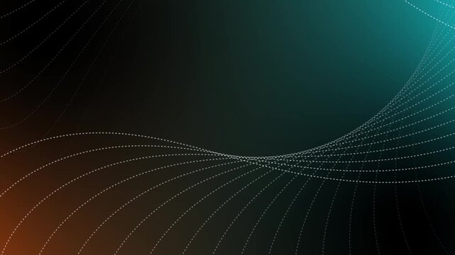 prostrate animation of abstract curved shapes and colorful circles for mobile motion design video