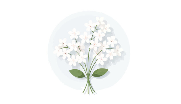 Mayflowers Ontarios Provincial Flower Vector Illustration