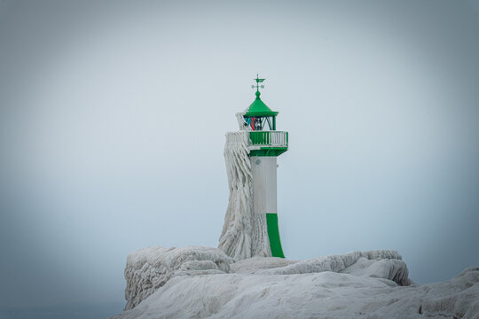 Sassnitz Leuchtturm im Winter 2026