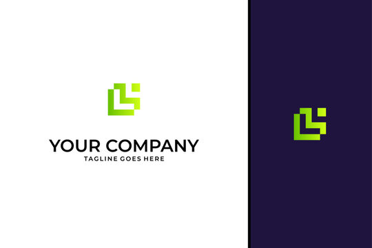 Modern Abstract Letter L Geometric Logo Design for Tech and Corporate Identity