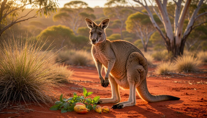 Kangur w naturalny środowisku.