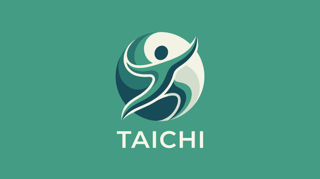 An artistic representation of a person practicing Taichi, showcasing fluid motion and harmony, surrounded by soothing colors reflecting balance and mindfulness in movement.