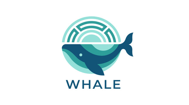 The logo features a stylized whale under a circular emblem, representing the ocean's beauty, environmental awareness, and connection to marine life in a memorable way.