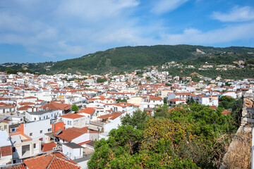 Fototapeta premium The town of Skiathos, Sporades, Thessaly, Greece