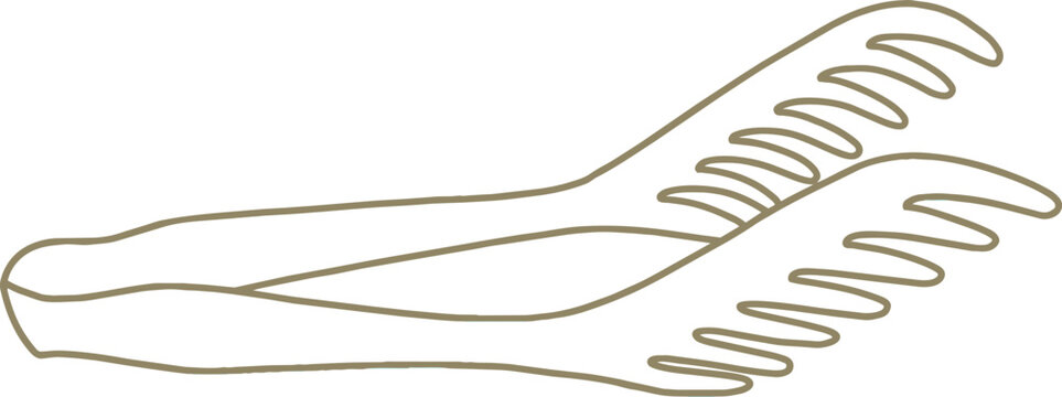 An illustration of pliers with a spring on the handle.