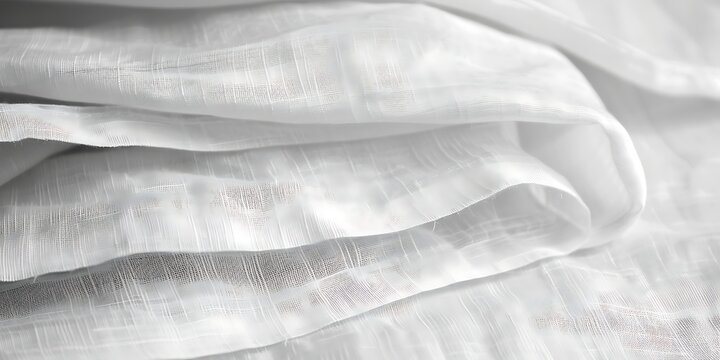 white fabric texture with subtle weave pattern and soft folds