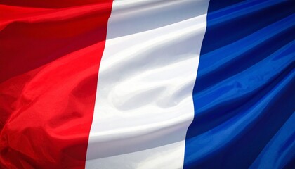 Obraz premium French national flag with blue, white, and red stripes, symbolizing liberty, equality, fraternity, and national identity.