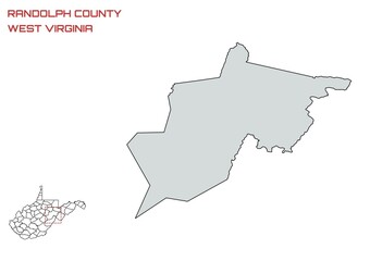 Obraz premium Randolph County, West Virginia, USA