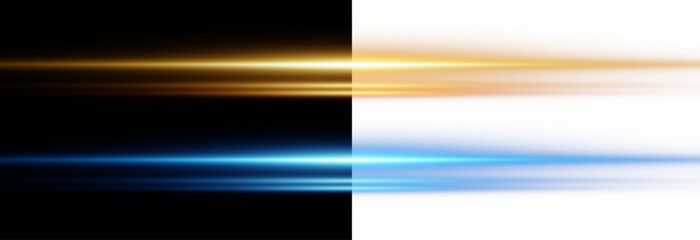Abstract lights lines. Vector laser beams. Glowing streaks on black and png background. Luminous neon lines isolated on trasparent backgound.  © Leonid