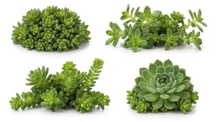 Obraz premium Collection of diverse succulent plants