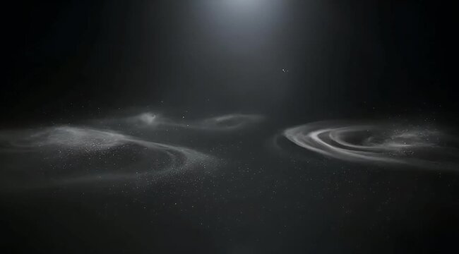 Abstract cosmic nebula dust cloud in dark space