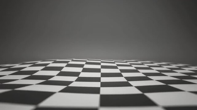 Abstract Chessboard Pattern Motion Background, Optical Illusion