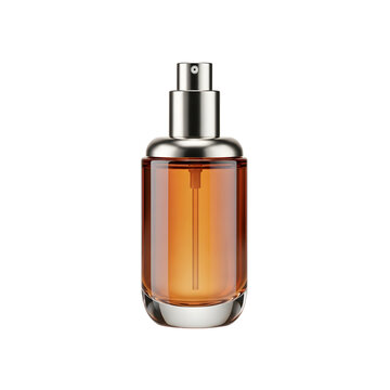 Elegant perfume bottle with transparent background high resolution product visualization for e commerce