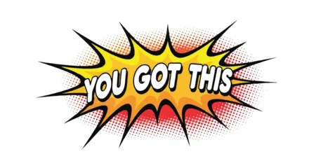Fototapeten Positive Typografie Comic book style phrase you got this text  © Jack Queen