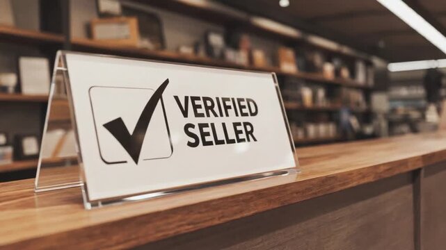 "Verified seller" seal.