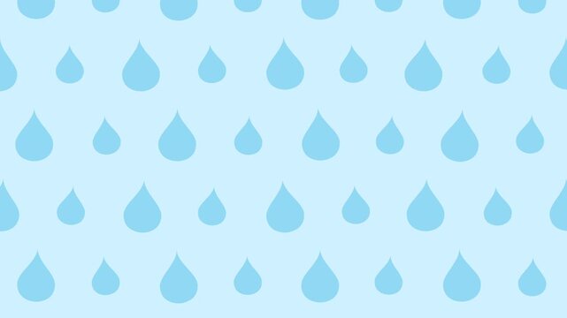 雨粒が落ちるシームレスループアニメーション