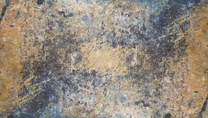 Fototapeta premium Close-up of corroded iron with rich patina and distressed texture. Suitable for vintage themes, grunge design, and background use.