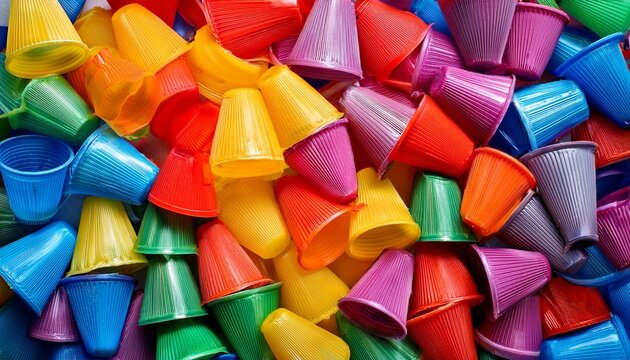 colorful recycled plastic material texture pattern