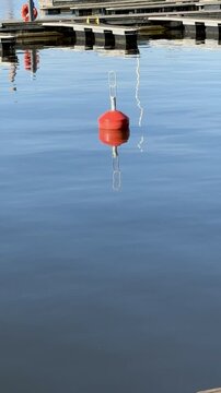 buoy on the blue water