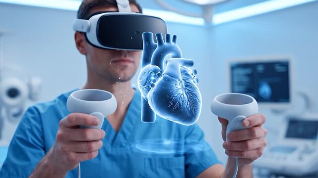 Doctor in VR Heart Simulation for Healthcare Procedure Training