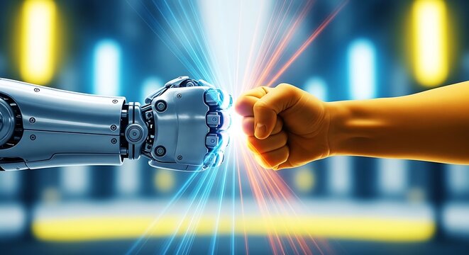 Human hand versus robotic arm the clash of biology and technology