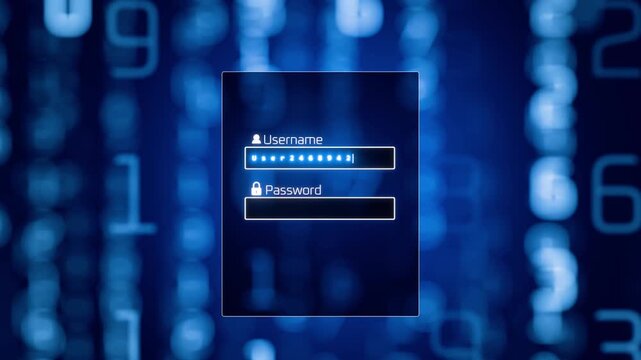 Password brute-force attack. Personal data leak. Cybercrime. Password guessing animation. Cryptocurrency exchange hacking. Password protection. Correspondence privacy. Password and database hacking.