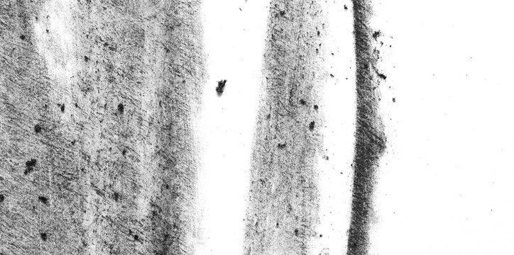 Macro charcoal crayon texture with two vertical light gaps, soft smeared columns, and scattered specks. Large clean copy space on the right. Isolated transparent PNG overlay.