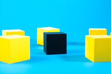 Naklejka premium yellow and black cubes .