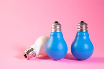 light bulb on color background © Artvibe
