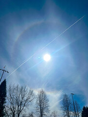 Naklejka premium Sundog cloud