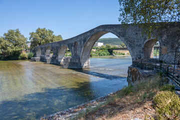 Fototapeta premium Street and building at town of Arta, Epirus, Greece