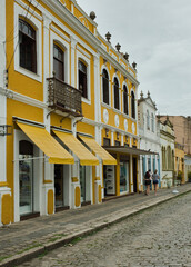 Fototapeta premium Sobrado colonial no centro da cidade