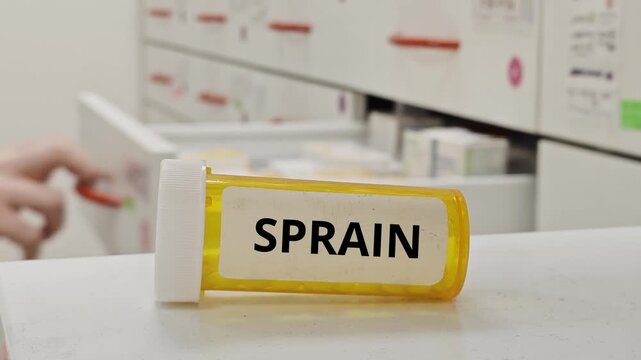 SPRAIN treatment tablets used to relieve pain and inflammation after ligament injury