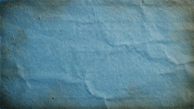 Abstract blue textured background with subtle wrinkles and vintage feel.